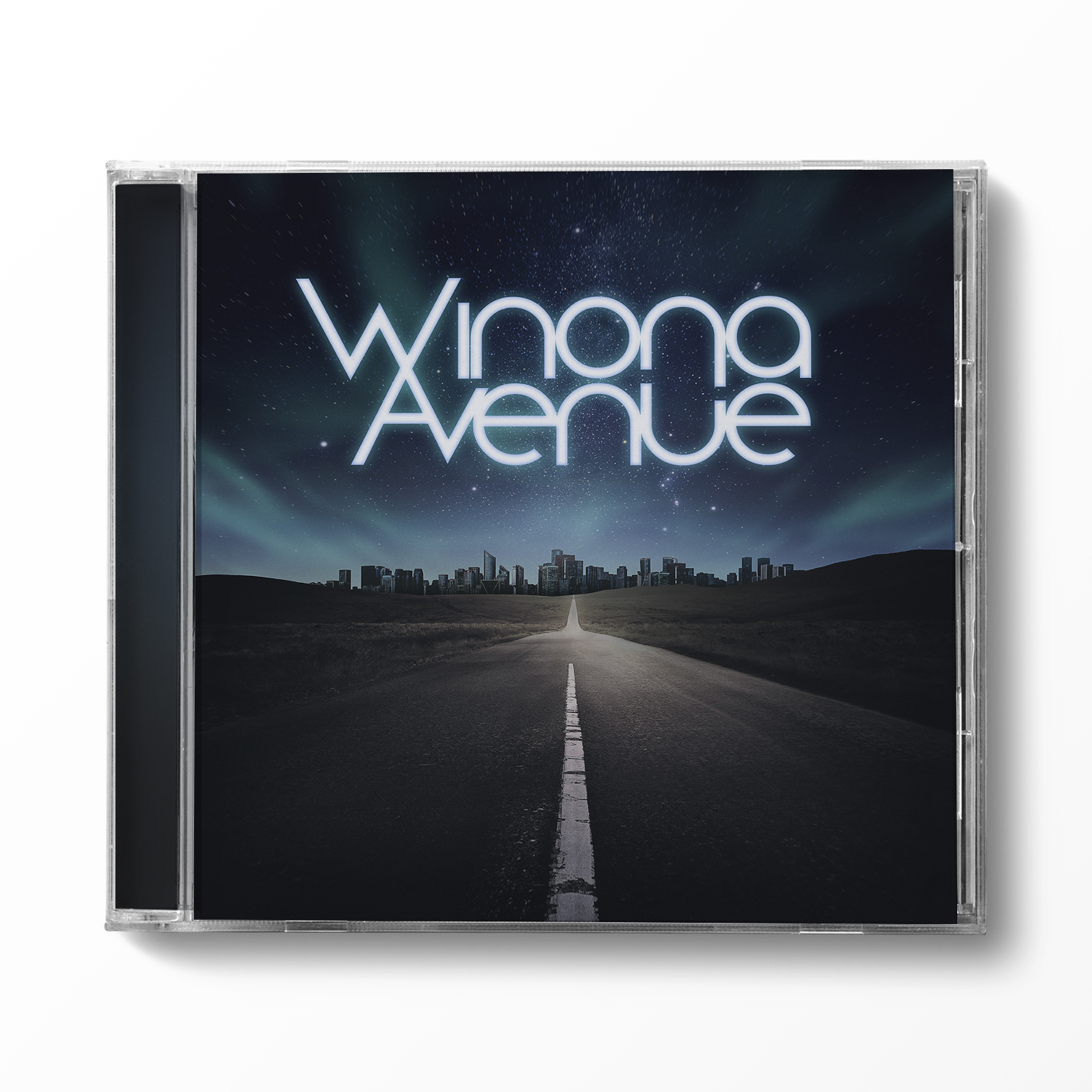 Front cover of Winona Avenue self-titled CD case.